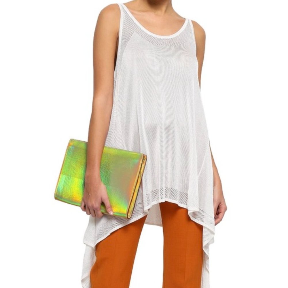 EMILIO PUCCI DRAPED STRETCH-KNIT TANK